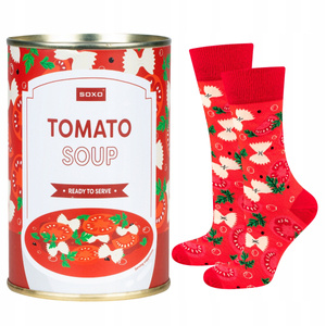 Men's Socks | Women's SOXO GOOD STUFF tomato soup in a can, colorful as a gift for Him | for Her Unisex