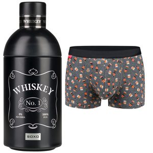 Men's Whiskey boxer shorts in SOXO bottle | Gift idea | Boy's Day | Cotton panties