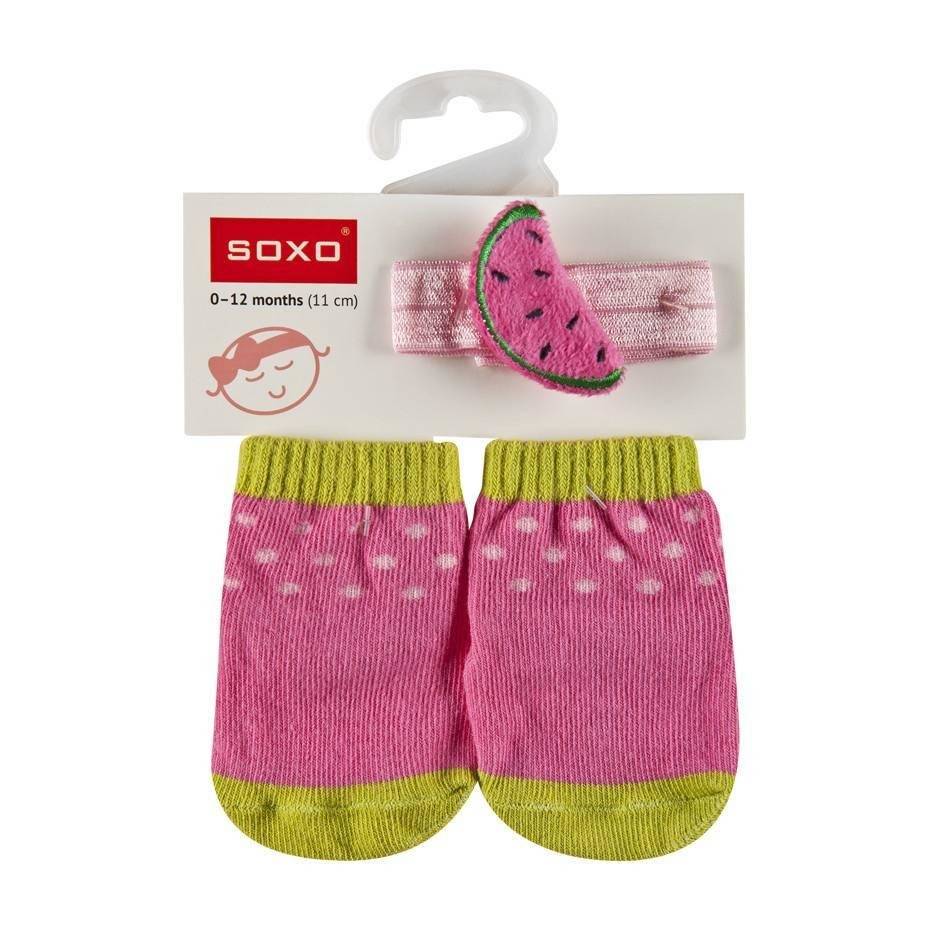 180 New baby headband online uk 575 SOXO Baby set socks with headband 