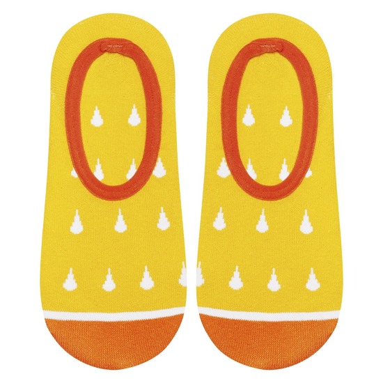 Colorful women's socks SOXO for ballerinas funny lemons