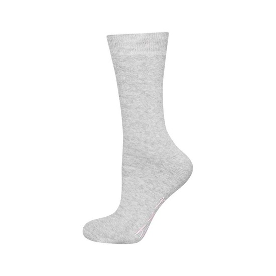 Gray long women's SOXO socks with inscriptions funny terry gift