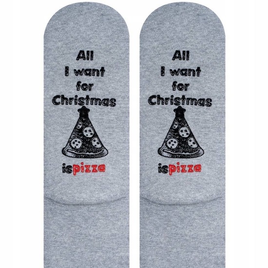 Men's long SOXO socks with inscriptions cotton Pizza gift