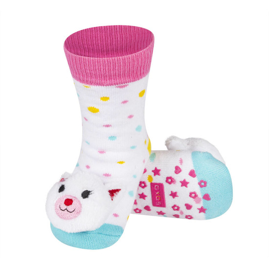 SOXO socks with cat-rattle with ABS