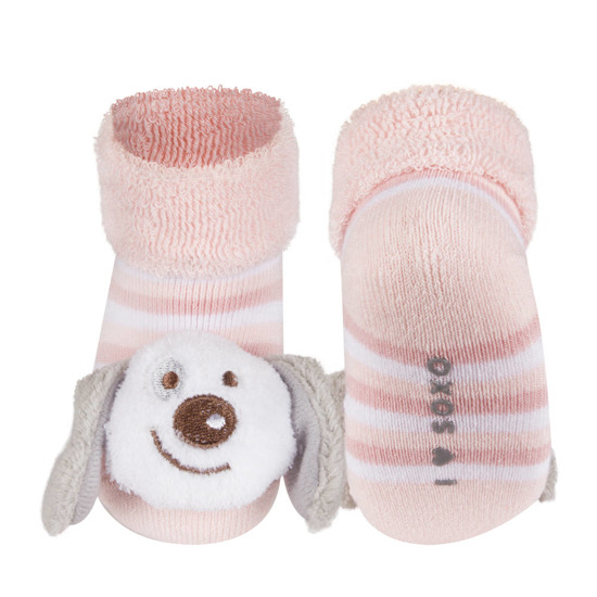 SOXO socks with doggy-rattle