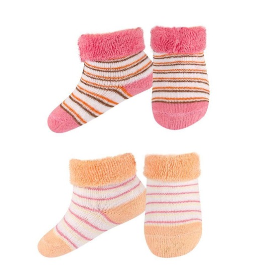 Set of 2x SOXO terry cotton baby socks