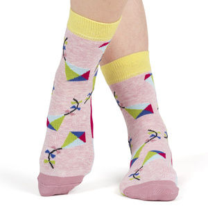 Colorful SOXO GOOD STUFF women's socks cotton kites
