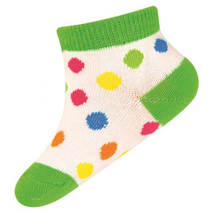 Colorful SOXO baby socks with dots