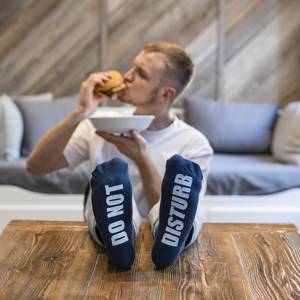 Men's long SOXO socks with funny gift inscriptions