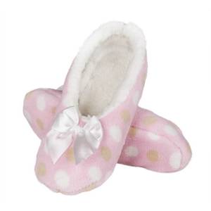 SOXO Women's ballerina slippers with soft sole and bow