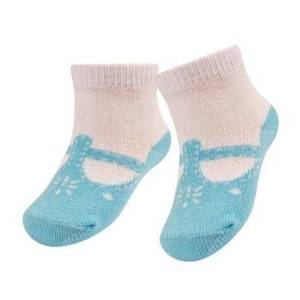 SOXO blue baby socks classic ballerinas