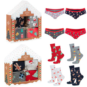 Set of 2x House women's socks and briefs SOXO GOOD STUFF Christmas holidays