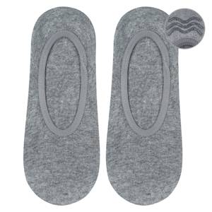 Set of 6x Men's gray SOXO socks with silicone