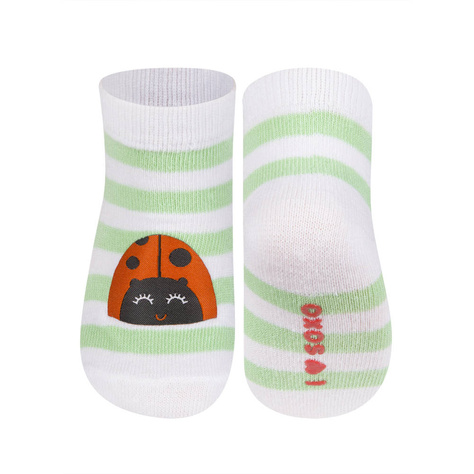 Colorful SOXO baby socks ladybug