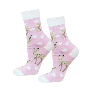 Women's SOXO socks roe deer