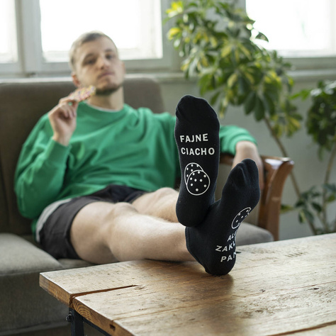 Set of 4x SOXO men's socks with polish inscriptions gift