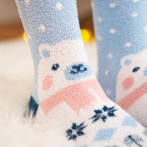 SOXO women's teddy bear socks