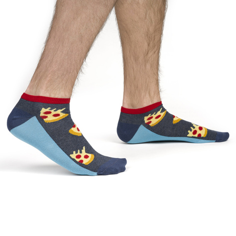 Set of 5x Colorful men's socks SOXO GOOD STUFF Pizza gift