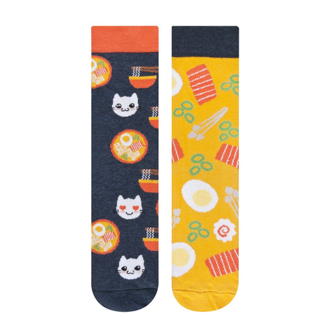 Colorful SOXO GOOD STUFF women's socks funny ramen