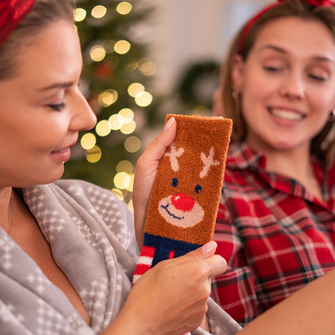 SOXO women's reindeer socks