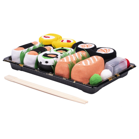 Set 5x Colorful SOXO socks Sushi in a box 