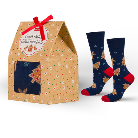 Colorful SOXO cotton socks | Chocolate covered gingerbreads | gift for him | Christmas gift