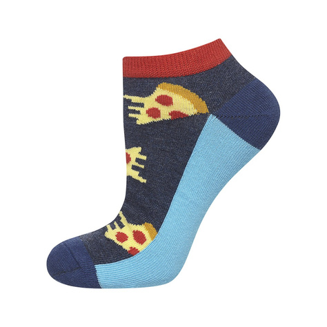 Set of 3x Colorful men's feet SOXO GOOD STUFF cotton pizza