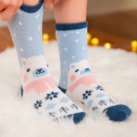 SOXO women's teddy bear socks