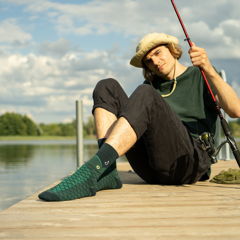 SOXO men's socks Let's go fishing in a pack