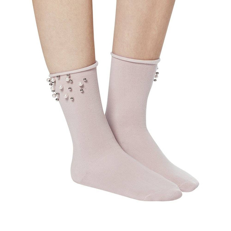 Classic light pink SOXO women's socks cotton