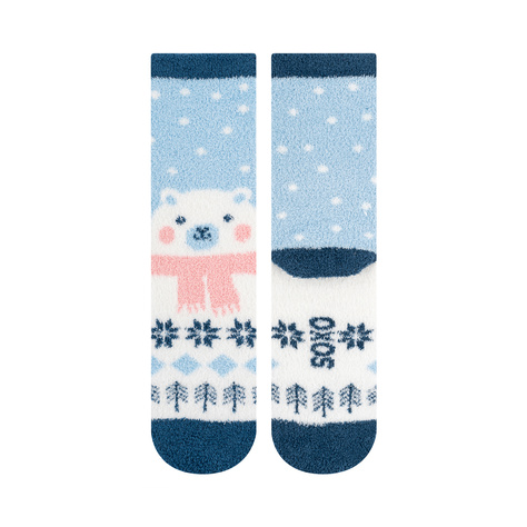 SOXO women's teddy bear socks