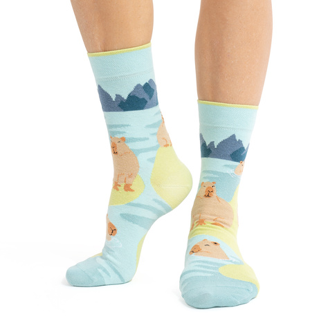 SOXO Women's Men's Capybara Bath Socks - 2 