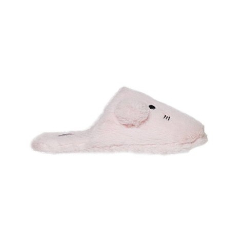 Pink SOXO mouse slippers with a hard TPR sole